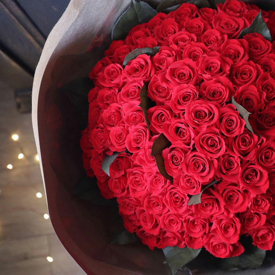 108本のバラの花束で永遠を誓う プロポーズ |Red | プリザーブド