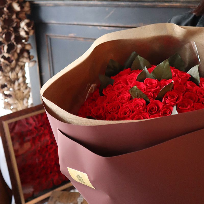 108本のバラの花束で永遠を誓う プロポーズ |Red | プリザーブド
